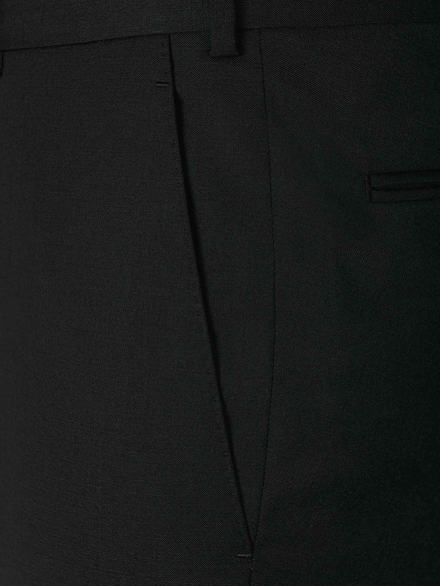 Outlet online Scabal Hombre Pantalones Formales Lana color Negro sku 321-000322 04 - Foto 3