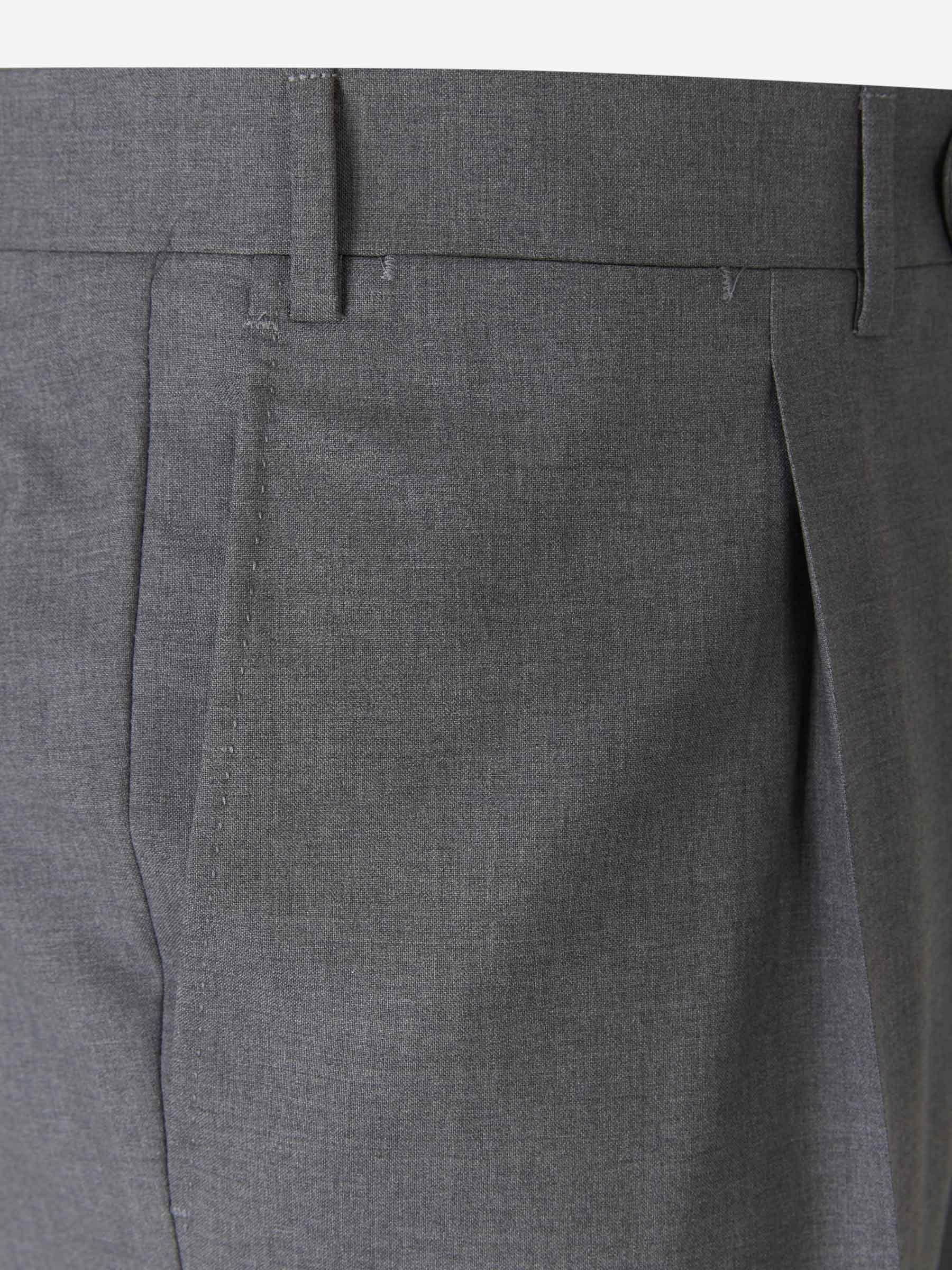Outlet online Canali Hombre Pantalones Formales Lana color Gris Carbon sku 321-000323 05 - Foto 3
