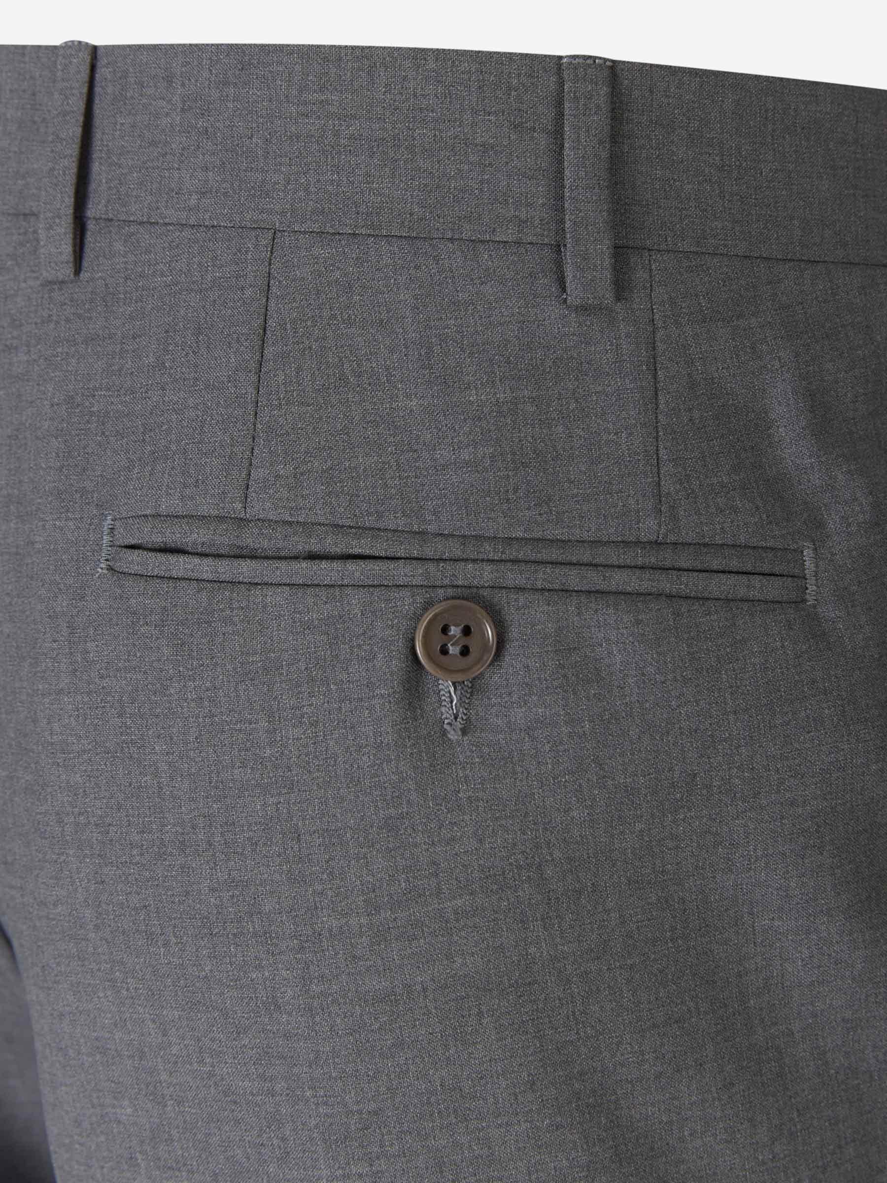 Outlet online Canali Hombre Pantalones Formales Lana color Gris Carbon sku 321-000323 05 - Foto 4