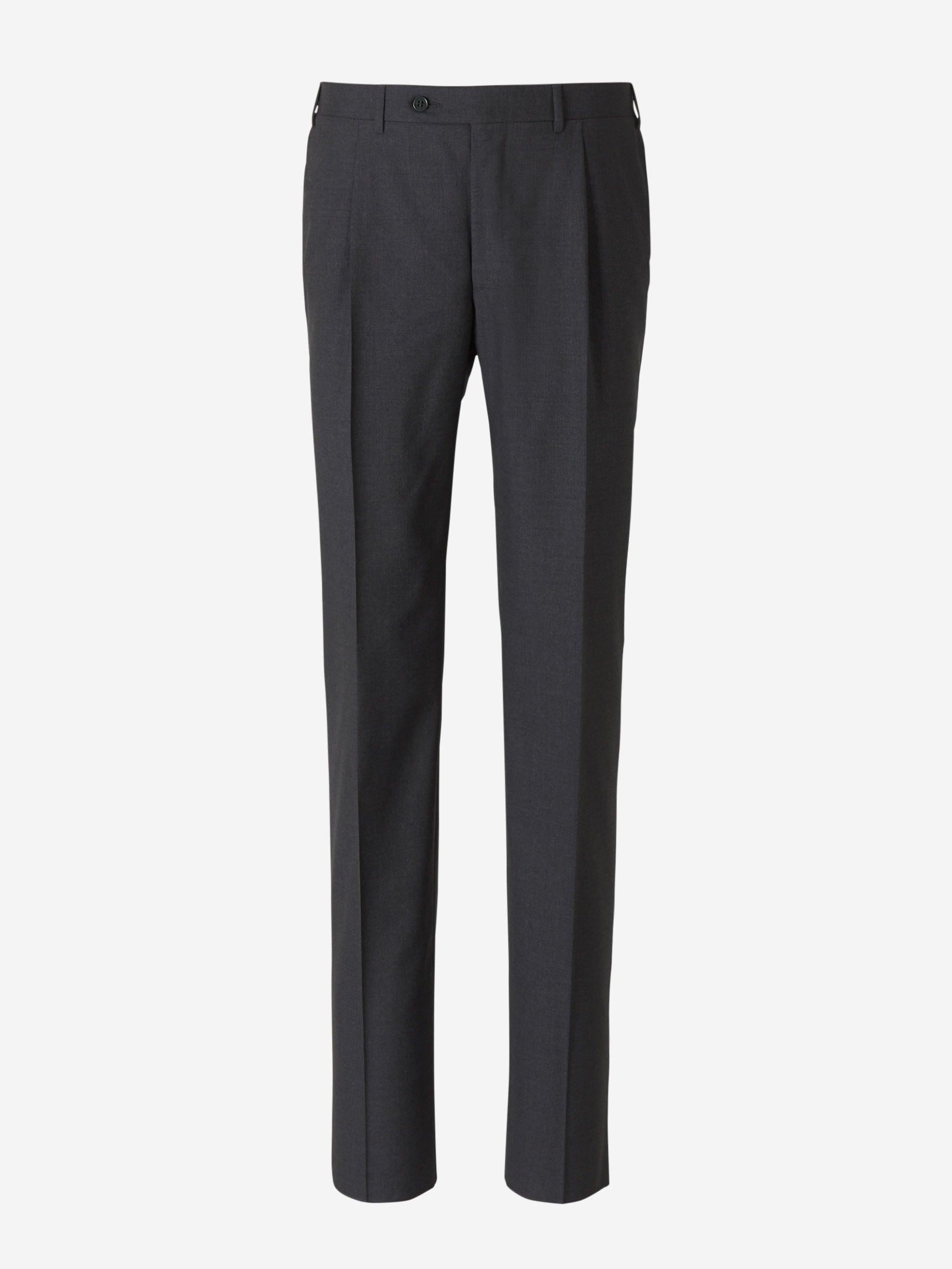 Outlet online Canali Hombre Pantalones Formales Lana color Gris Carbon sku 321-000323 05 - Foto 5