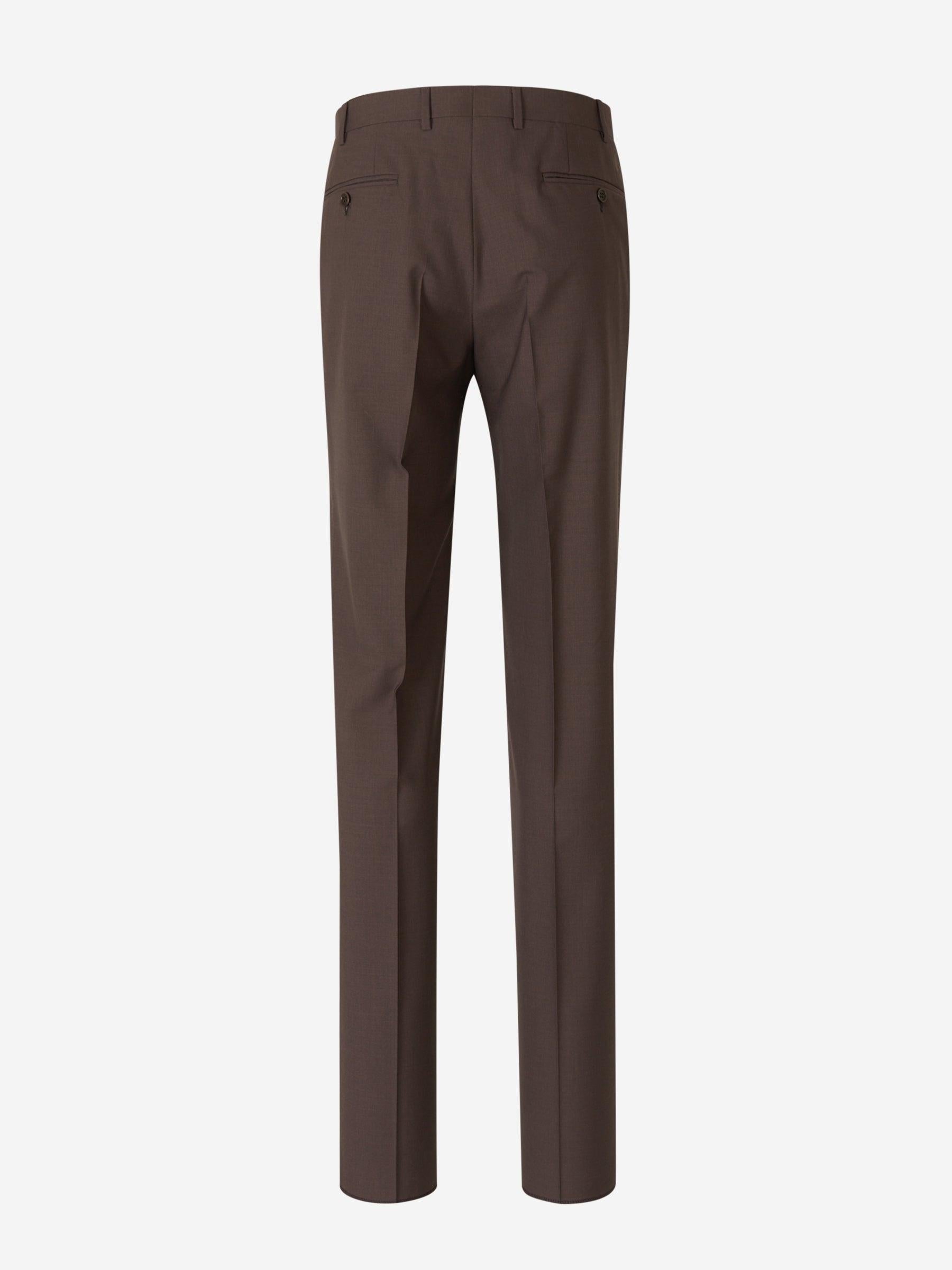 Outlet online Canali Hombre Pantalones Formales Lana color Gris Carbon sku 321-000323 05 - Foto 10
