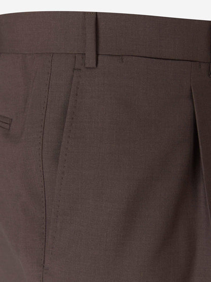 Canali Pantalones Formales Lana color Gris Carbon sku 321-000323 05 - Foto 11
