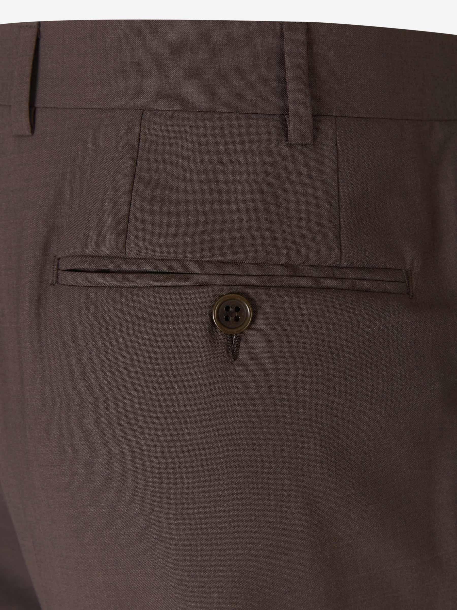 Canali Pantalones Formales Lana color Gris Carbon sku 321-000323 05 - Foto 12