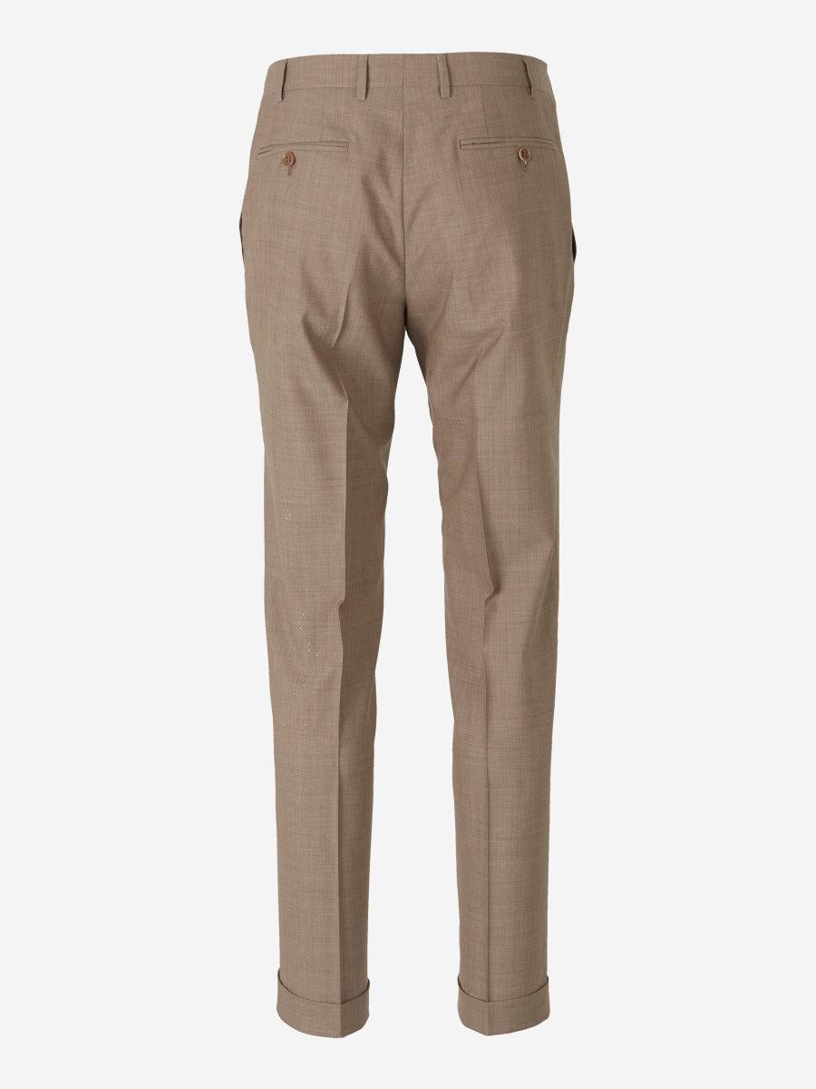 Outlet online Canali Hombre Pantalones Formales Lana color Marrón sku 321-000325 01 - Foto 1