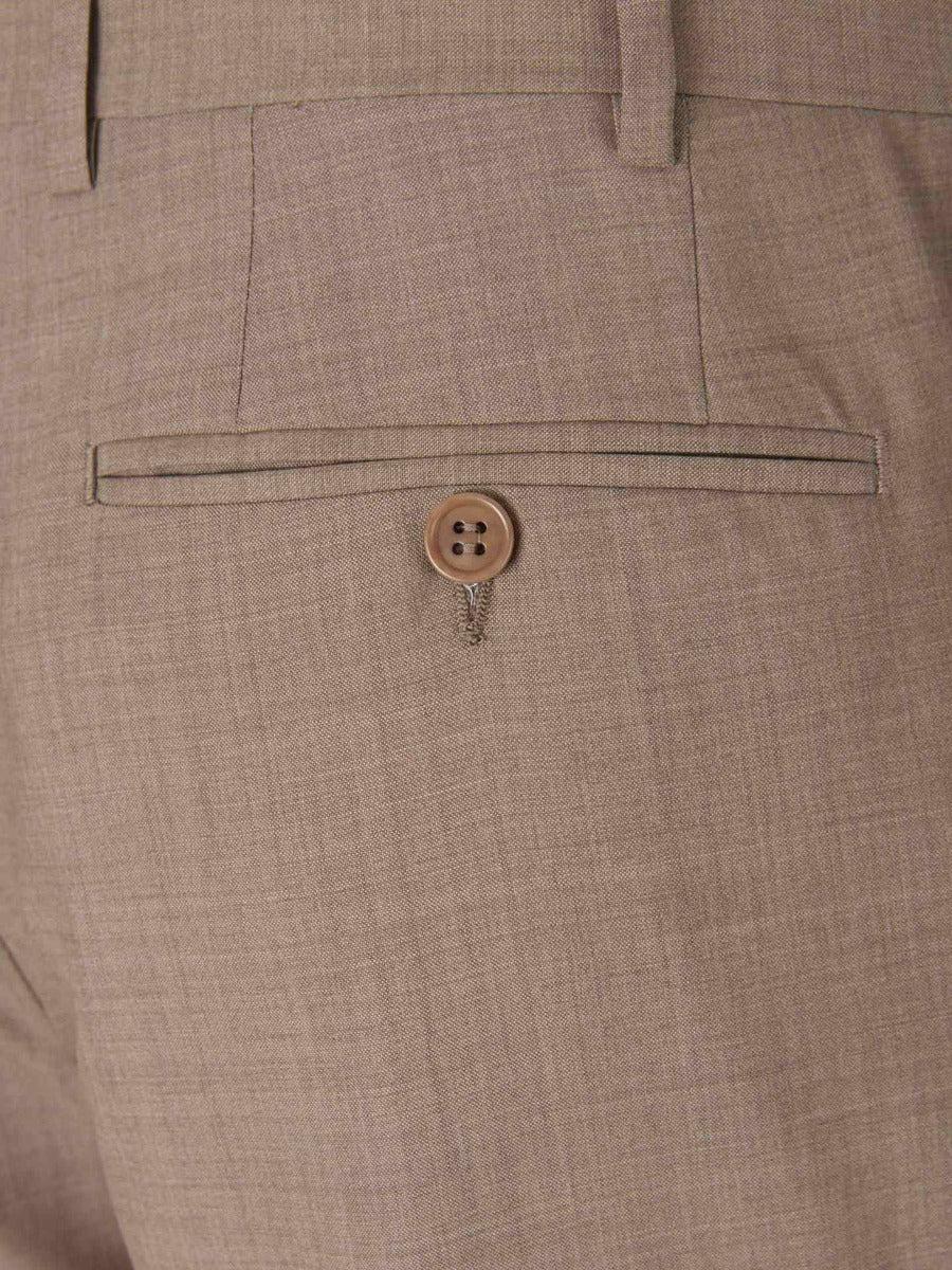 Outlet online Canali Hombre Pantalones Formales Lana color Marrón sku 321-000325 01 - Foto 3