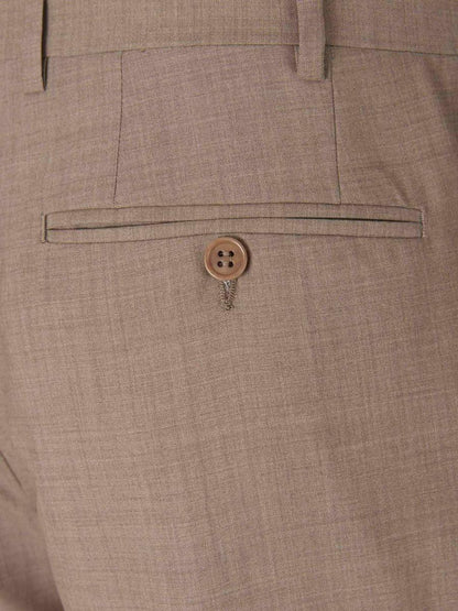 Outlet online Canali Hombre Pantalones Formales Lana color Marrón sku 321-000325 01 - Foto 3