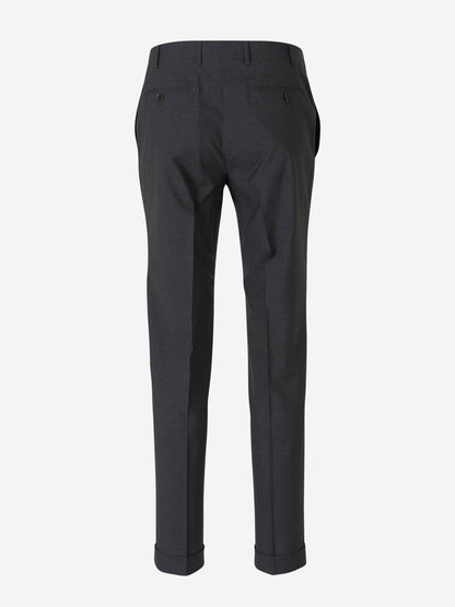 Outlet online Canali Hombre Pantalones Formales Lana color Marrón sku 321-000325 01 - Foto 9
