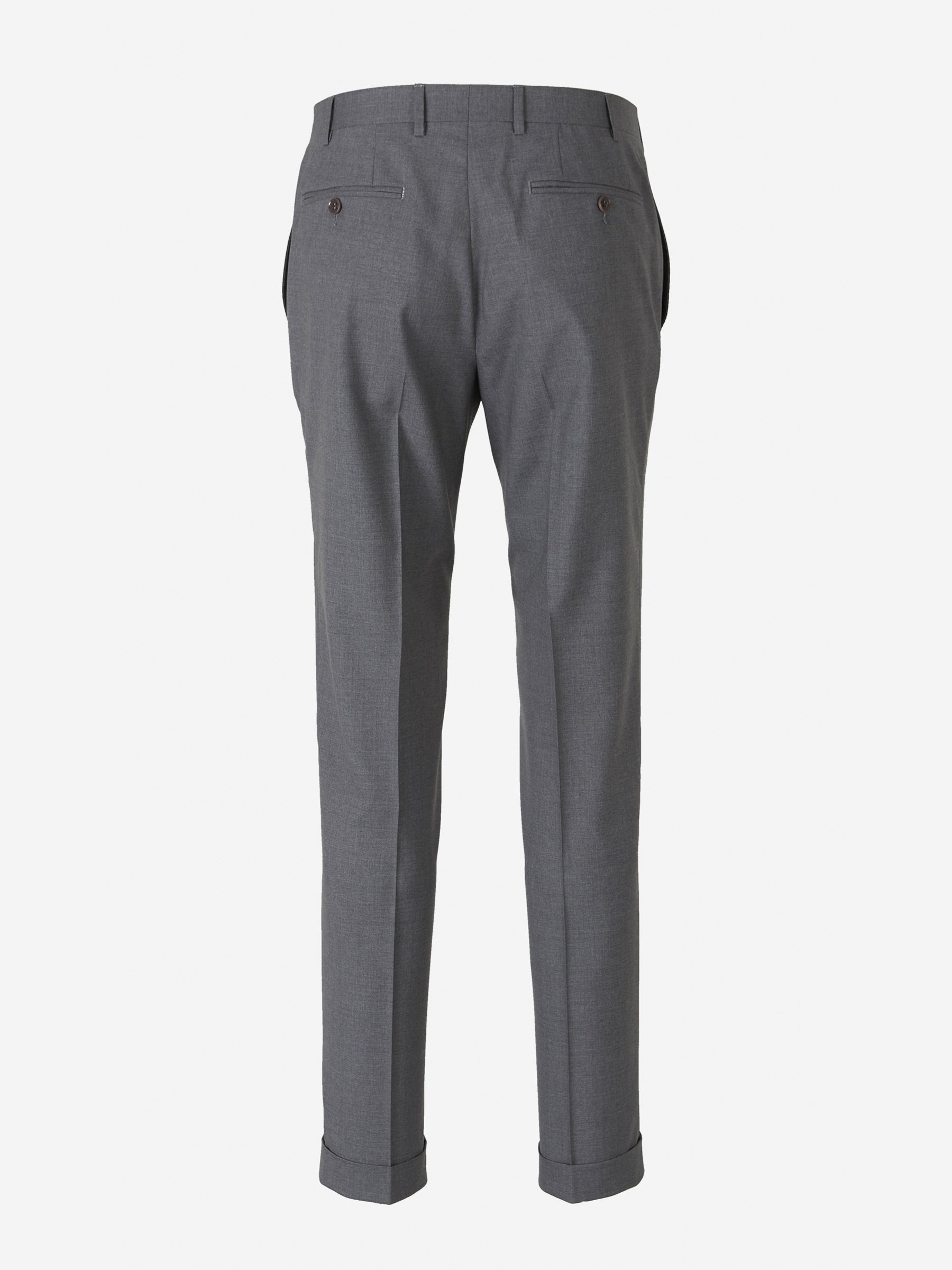 Outlet online Canali Hombre Pantalones Formales Lana color Gris Claro sku 321-000325 04 - Foto 2