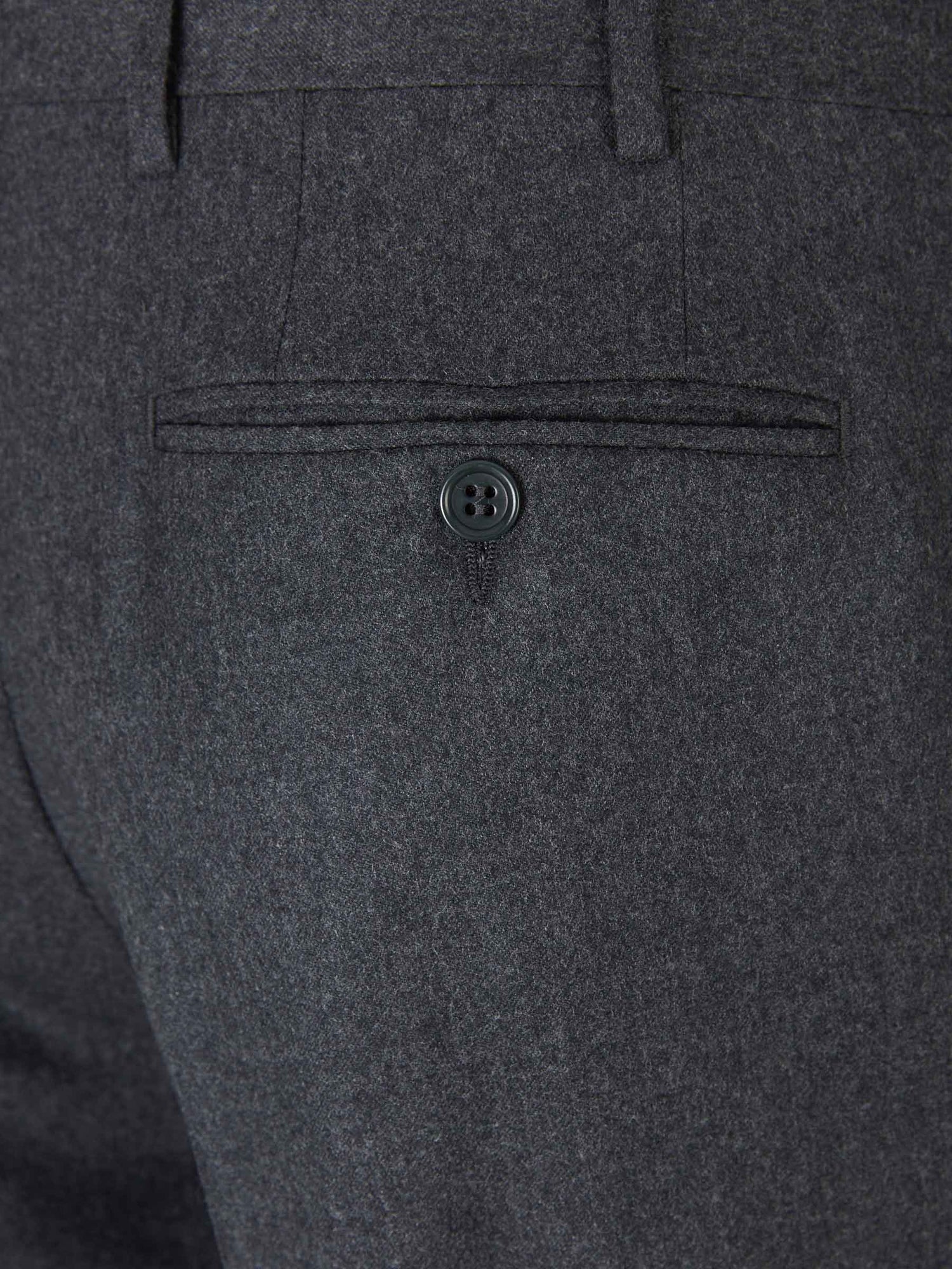 Outlet online Canali Hombre Pantalones Formales Lana color Gris Antracita sku 321-000332 01 - Foto 4
