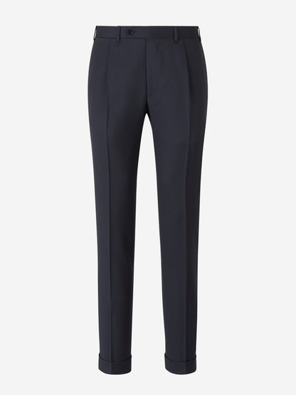 Outlet online Canali Hombre Pantalones Formales Lana color Azul Noche sku 321-000335 01 - Foto 1