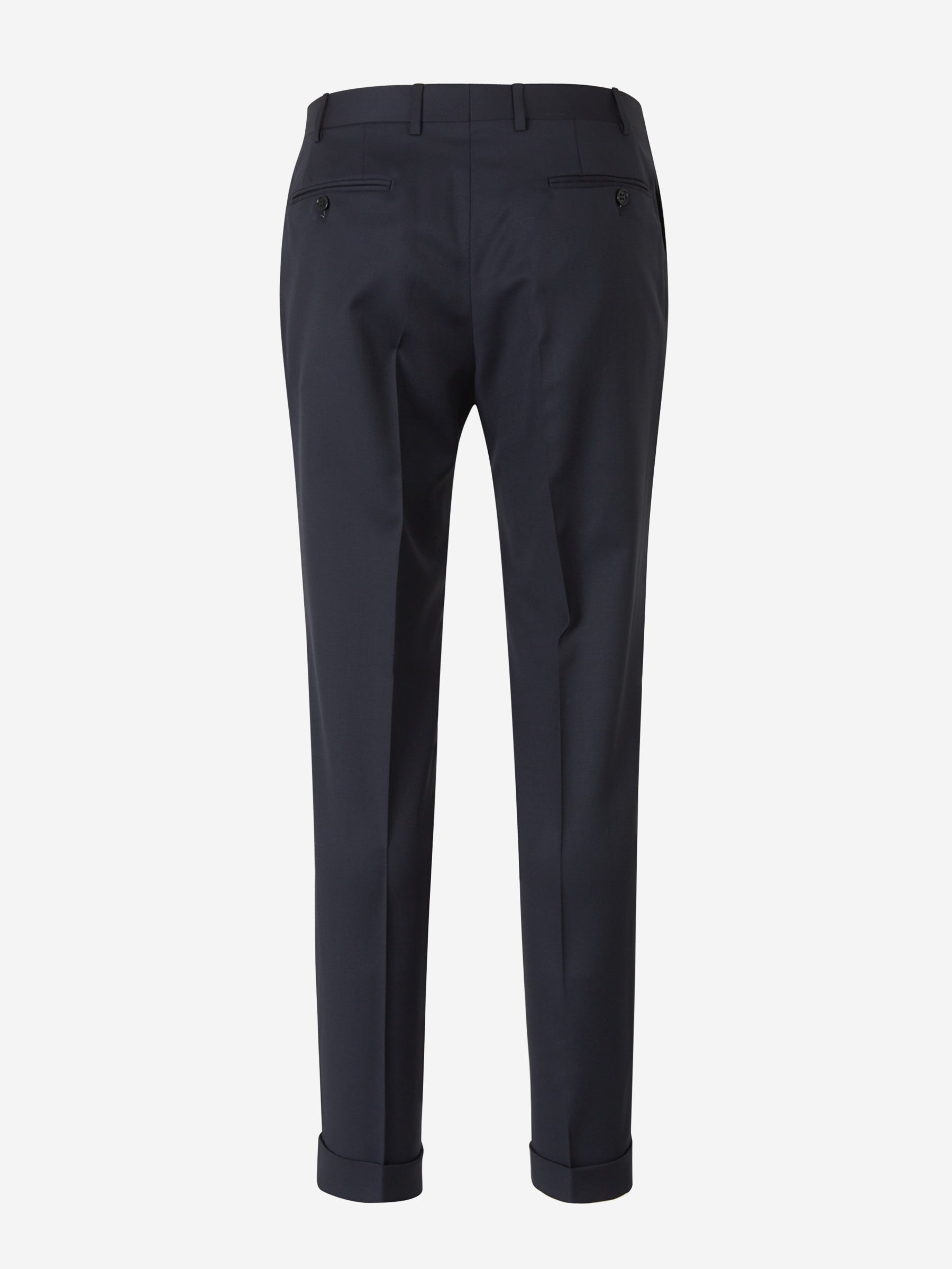 Outlet online Canali Hombre Pantalones Formales Lana color Azul Noche sku 321-000335 01 - Foto 2