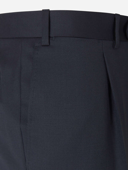 Outlet online Canali Hombre Pantalones Formales Lana color Azul Noche sku 321-000335 01 - Foto 3