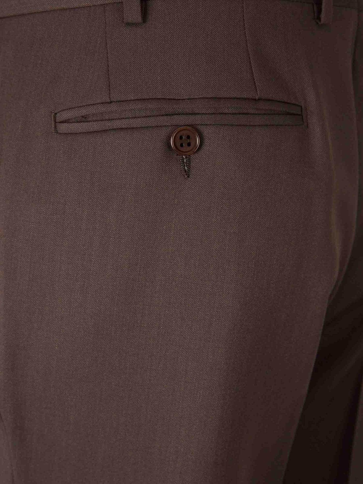 Canali Hombre Barcelona Pantalones Formales Vestir color Marrón sku 321-000336 03 - Foto 4