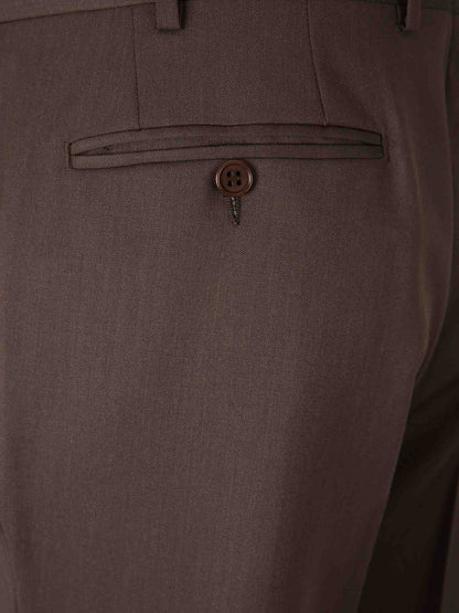 Canali Hombre Barcelona Pantalones Formales Vestir color Marrón sku 321-000336 03 - Foto 4