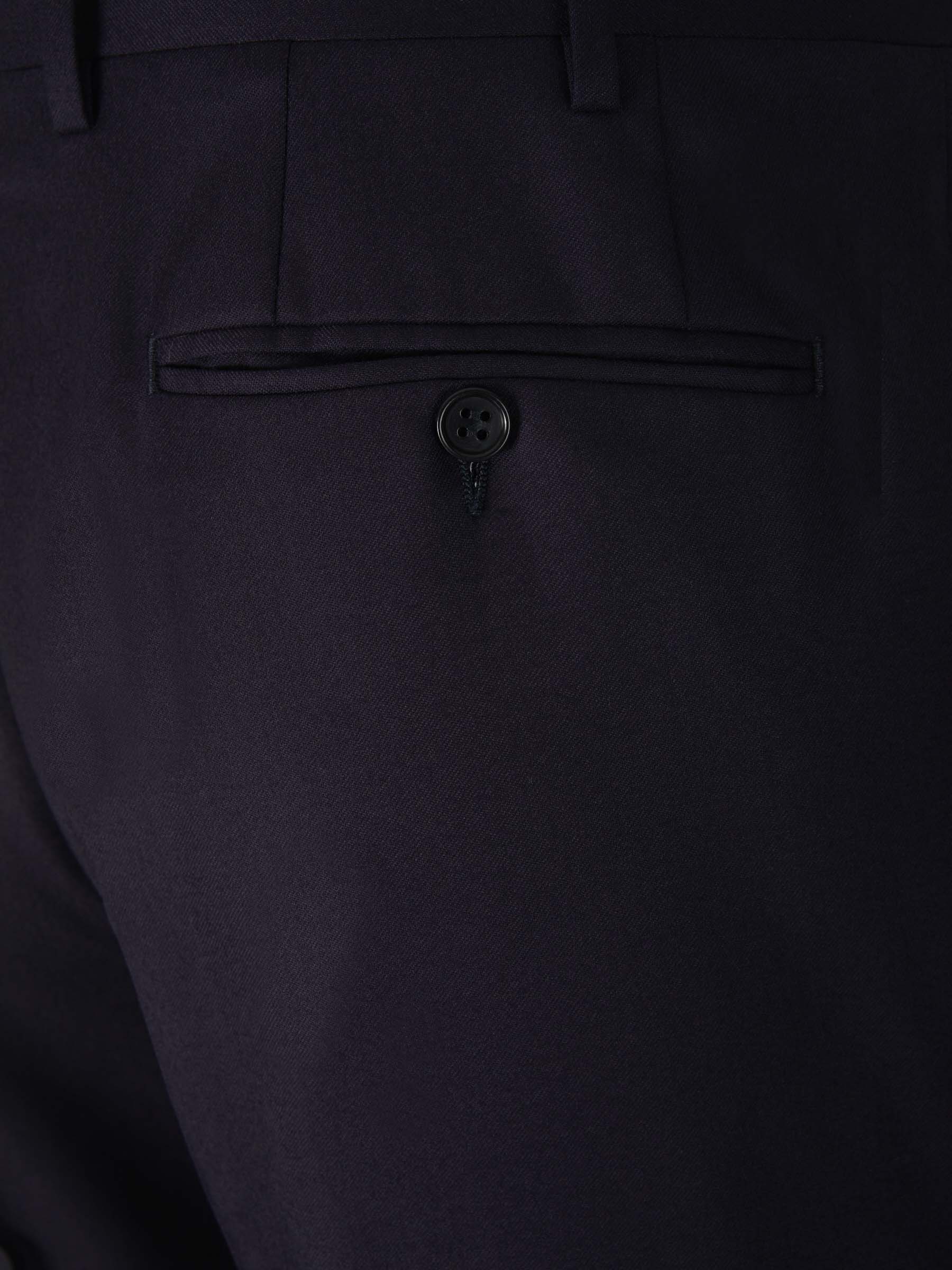 Outlet online Canali Hombre Pantalones Franela Lana color Azul Noche sku 321-000338 04 - Foto 4