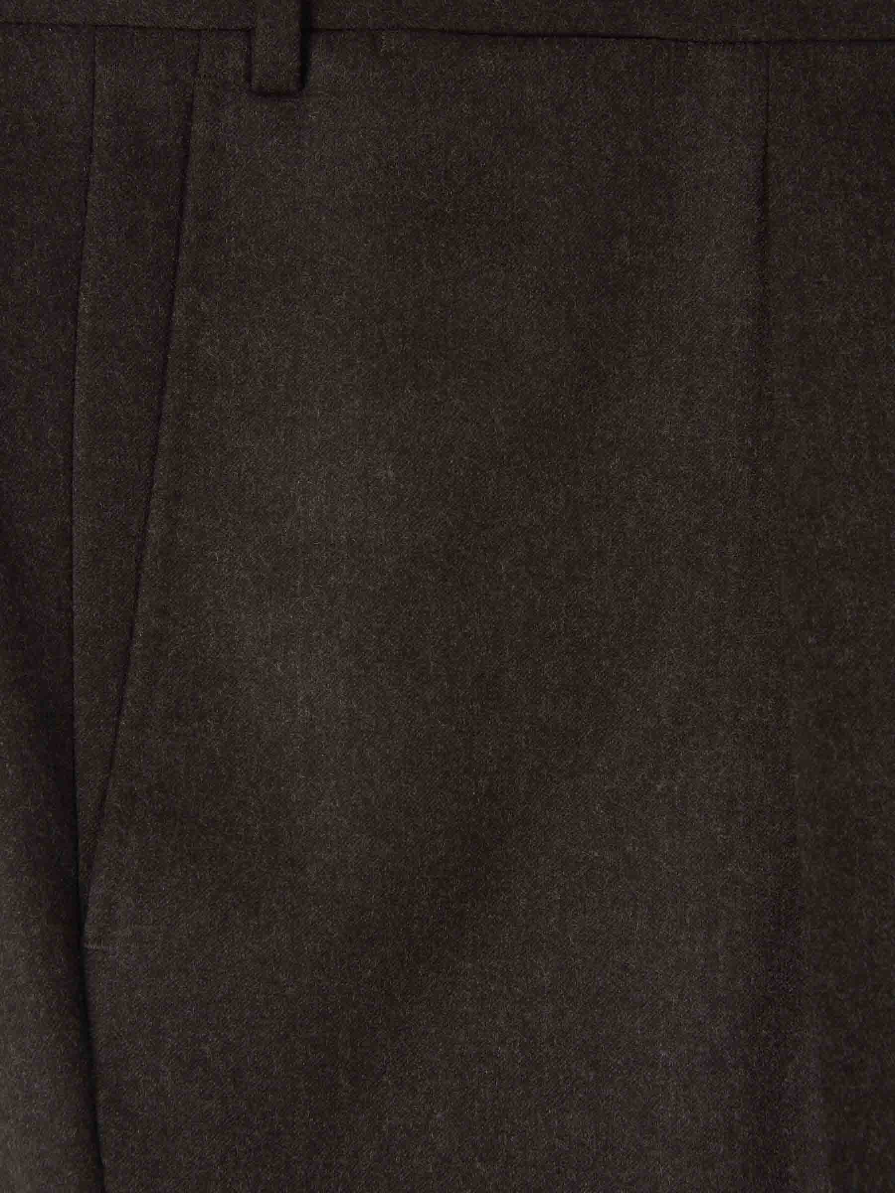 Outlet online Canali Hombre Pantalones Formales Lana color Marron Oscuro sku 321-000338 05 - Foto 3