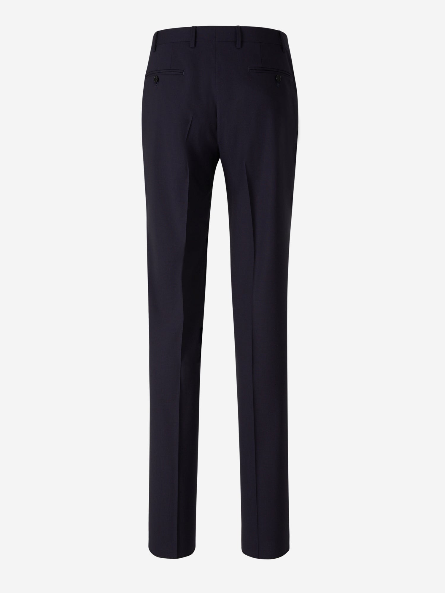 Outlet online Canali Hombre Pantalones Clásico lana color Azul Marino sku 321-000347 01 - Foto 2