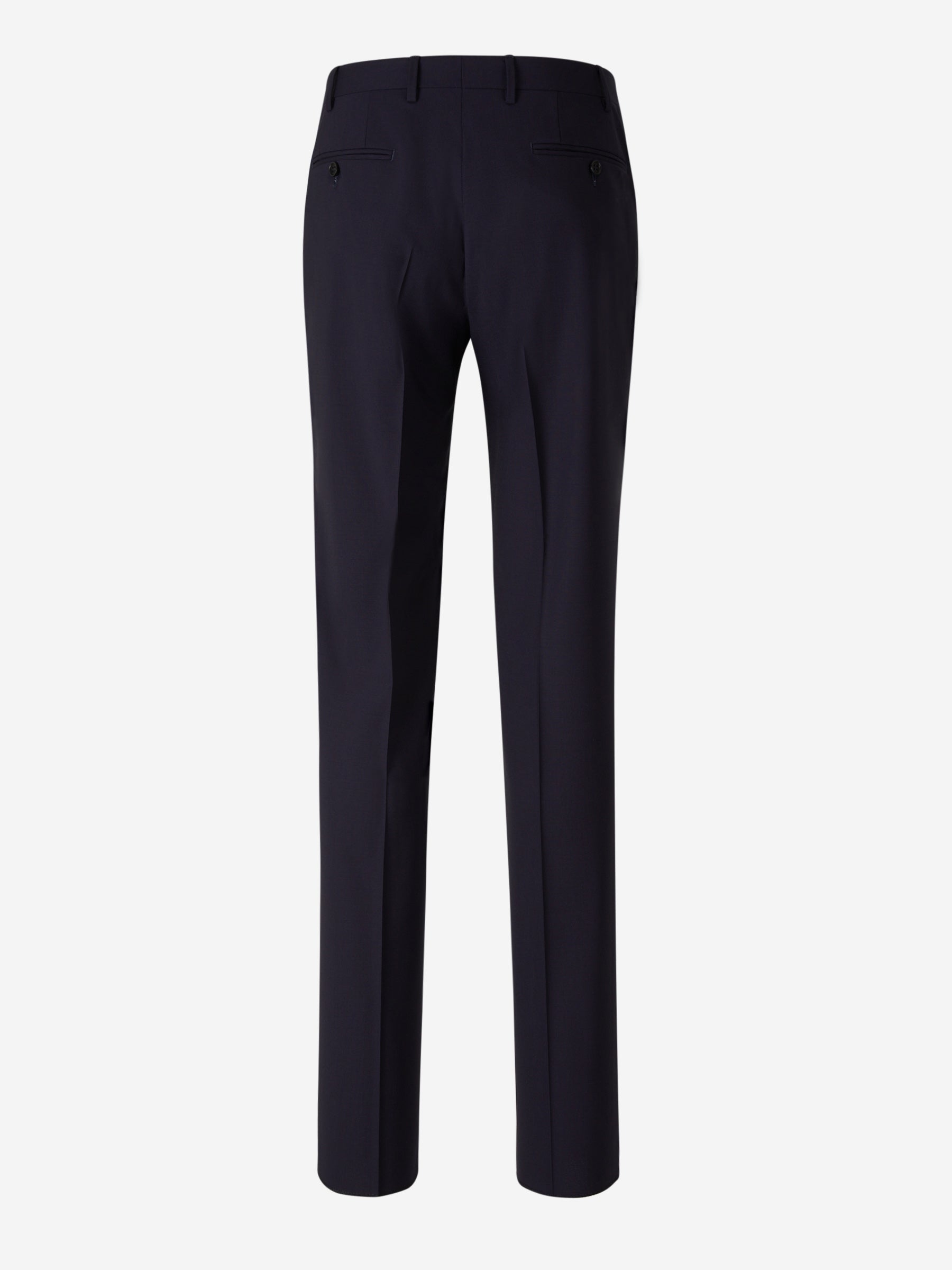 Outlet online Canali Hombre Pantalones Clásico lana color Azul Marino sku 321-000347 01 - Foto 2