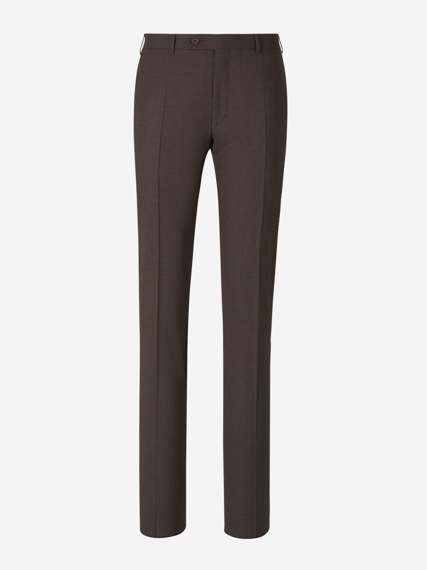 Canali Hombre Barcelona Pantalones Clásico lana color Marrón Oscuro sku 321-000347 02 - Foto 1