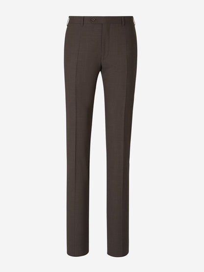 Canali Hombre Barcelona Pantalones Clásico lana color Marrón Oscuro sku 321-000347 02 - Foto 1