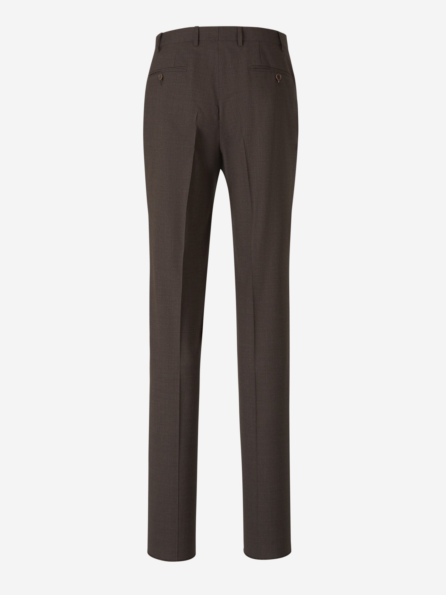Canali Hombre Barcelona Pantalones Clásico lana color Marrón Oscuro sku 321-000347 02 - Foto 2