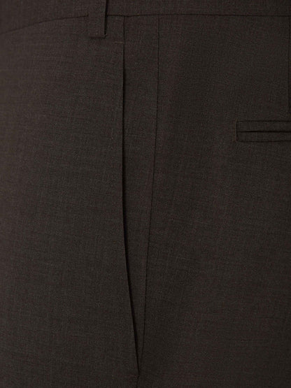 Canali Hombre Barcelona Pantalones Clásico lana color Marrón Oscuro sku 321-000347 02 - Foto 3