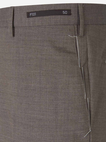 Outlet online PT Torino Hombre Pantalones Chinos Lana color Marron sku 321-000321 05 - Foto 19
