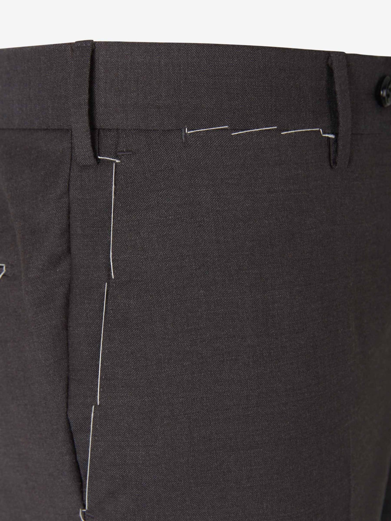 Outlet online PT Torino Hombre Pantalones Slim Lana color Marrón Oscuro sku 322-000398 04 - Foto 3
