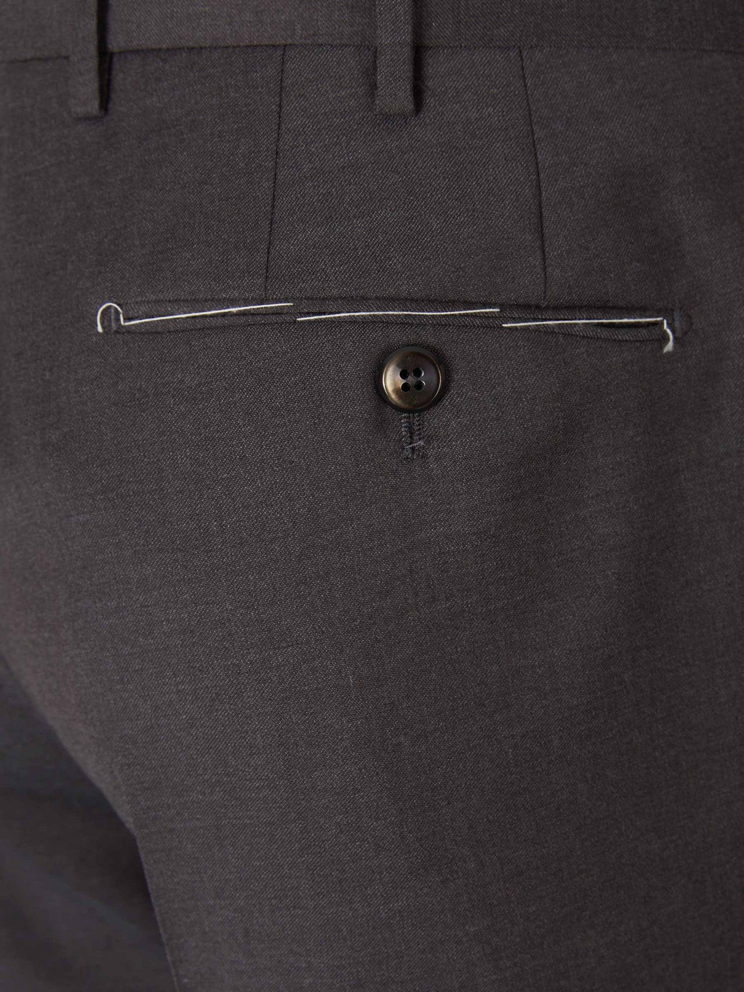 Outlet online PT Torino Hombre Pantalones Slim Lana color Marrón Oscuro sku 322-000398 04 - Foto 4