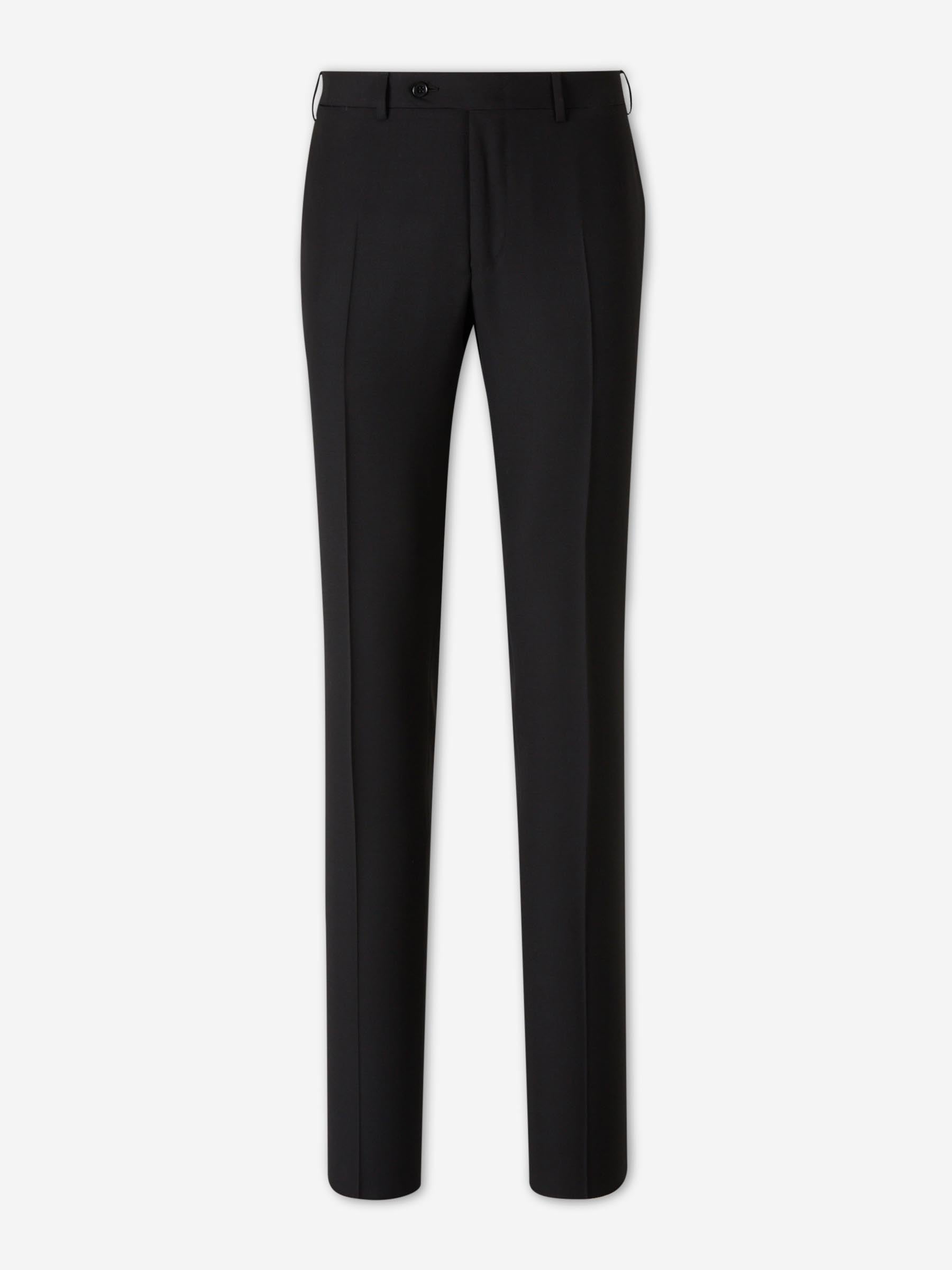 Canali Hombre Barcelona Pantalones Vestir Lana color Negro sku 322-000481 01 - Foto 1