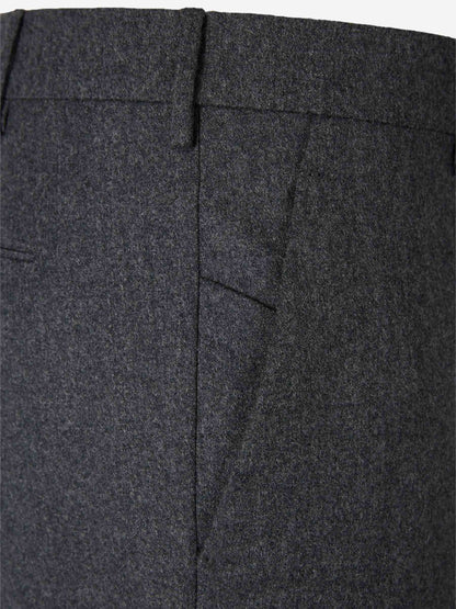 Outlet online Berwich Hombre Pantalones Vestir  Lana color Gris Oscuro sku 322-000484 01 - Foto 3