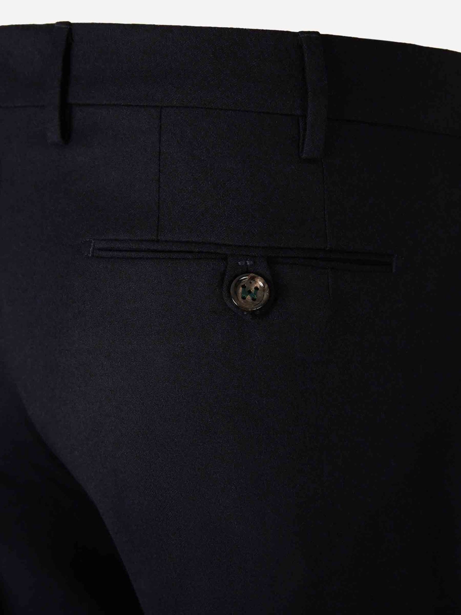 Outlet online Berwich Hombre Pantalones Vestir  Lana color Azul Noche sku 322-000484 03 - Foto 4