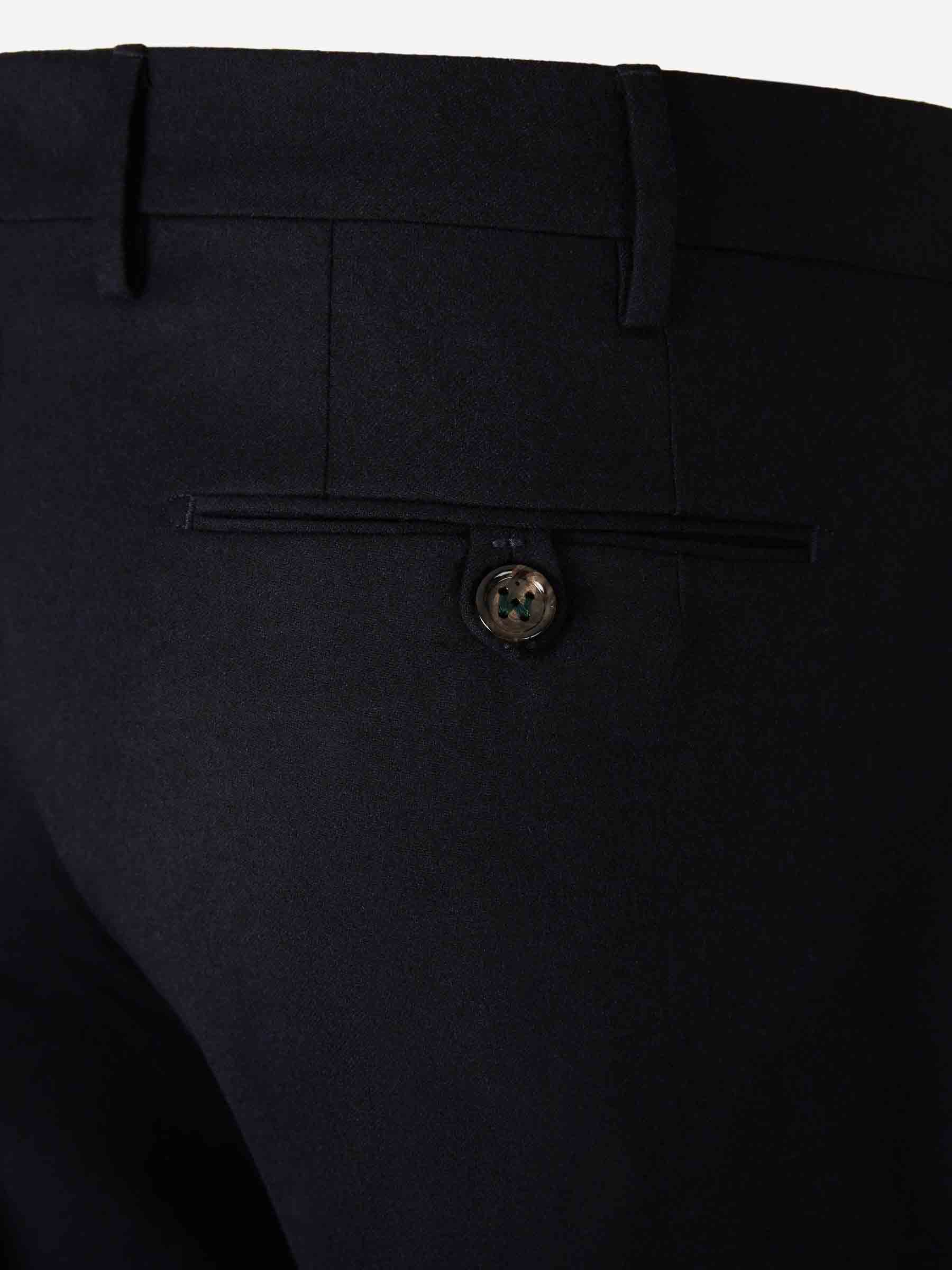 Outlet online Berwich Hombre Pantalones Vestir  Lana color Azul Noche sku 322-000484 03 - Foto 4