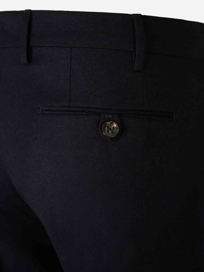 Outlet online Berwich Hombre Pantalones Vestir  Lana color Azul Noche sku 322-000484 03 - Foto 4