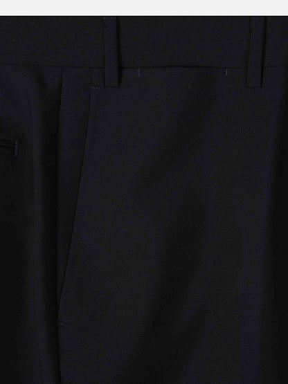 Outlet online Canali Hombre Pantalones Formales Lana color Negro sku 323-000248 01 - Foto 2