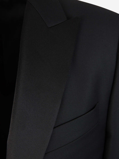 Valentino Hombre Barcelona Smoking Liso Lana color Negro sku 331-000128 01 - Foto 3