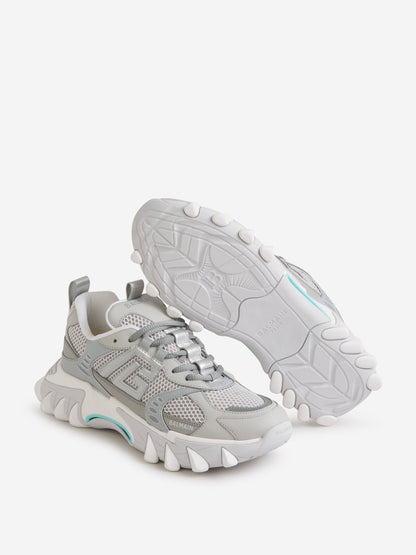 Outlet online Balmain Hombre Sneakers Piel Logo color Gris Claro sku 616-002571 01 - Foto 4