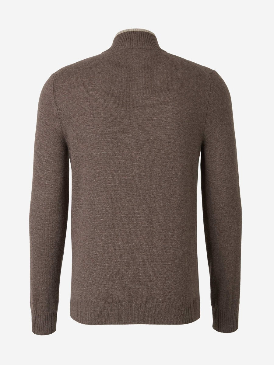Outlet online Santa Eulalia Hombre Jersey Lana Cremallera color Beige sku 542-002424 03 - Foto 2