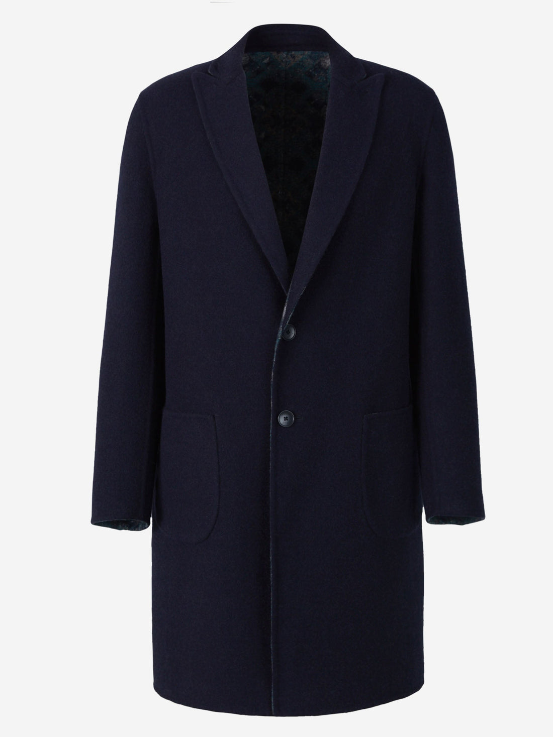 Outlet online Etro Hombre Abrigo Reversible Lana color Azul Noche sku 341-000475 01 - Foto 1