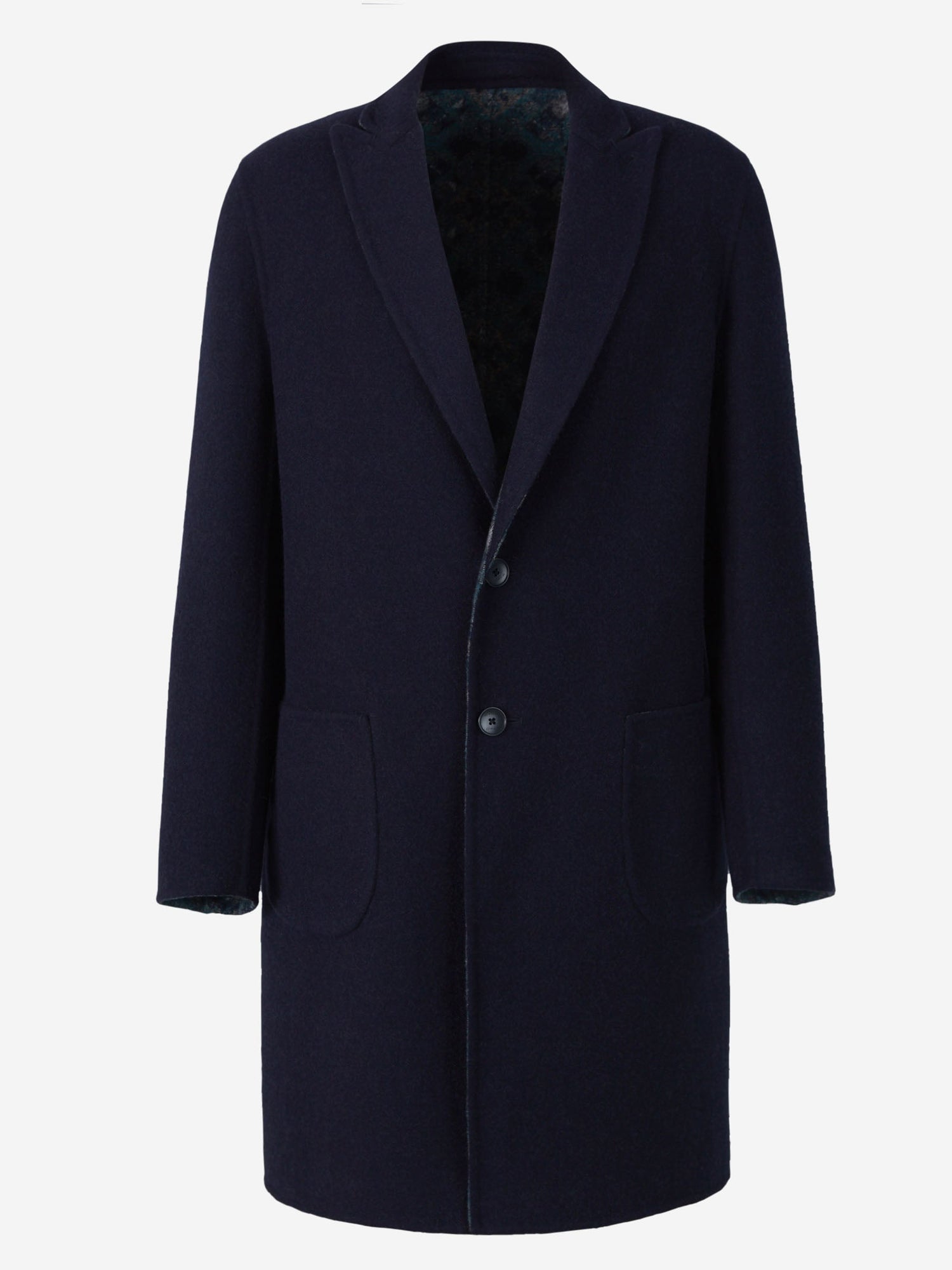 Outlet online Etro Hombre Abrigo Reversible Lana color Azul Noche sku 341-000475 01 - Foto 1