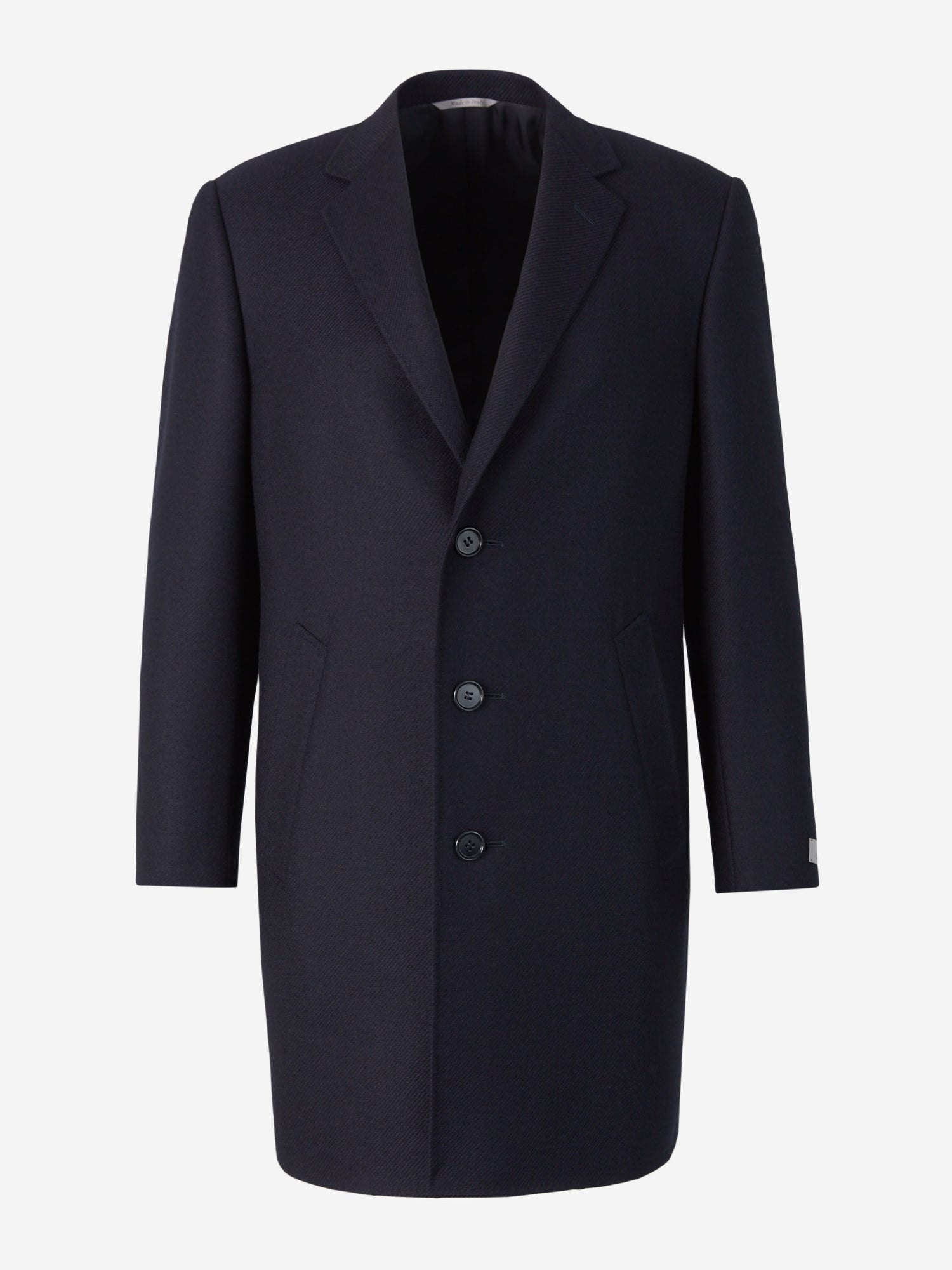 Canali Hombre Barcelona Abrigo Espiga Lana color Azul Noche sku 341-000493 01 - Foto 1