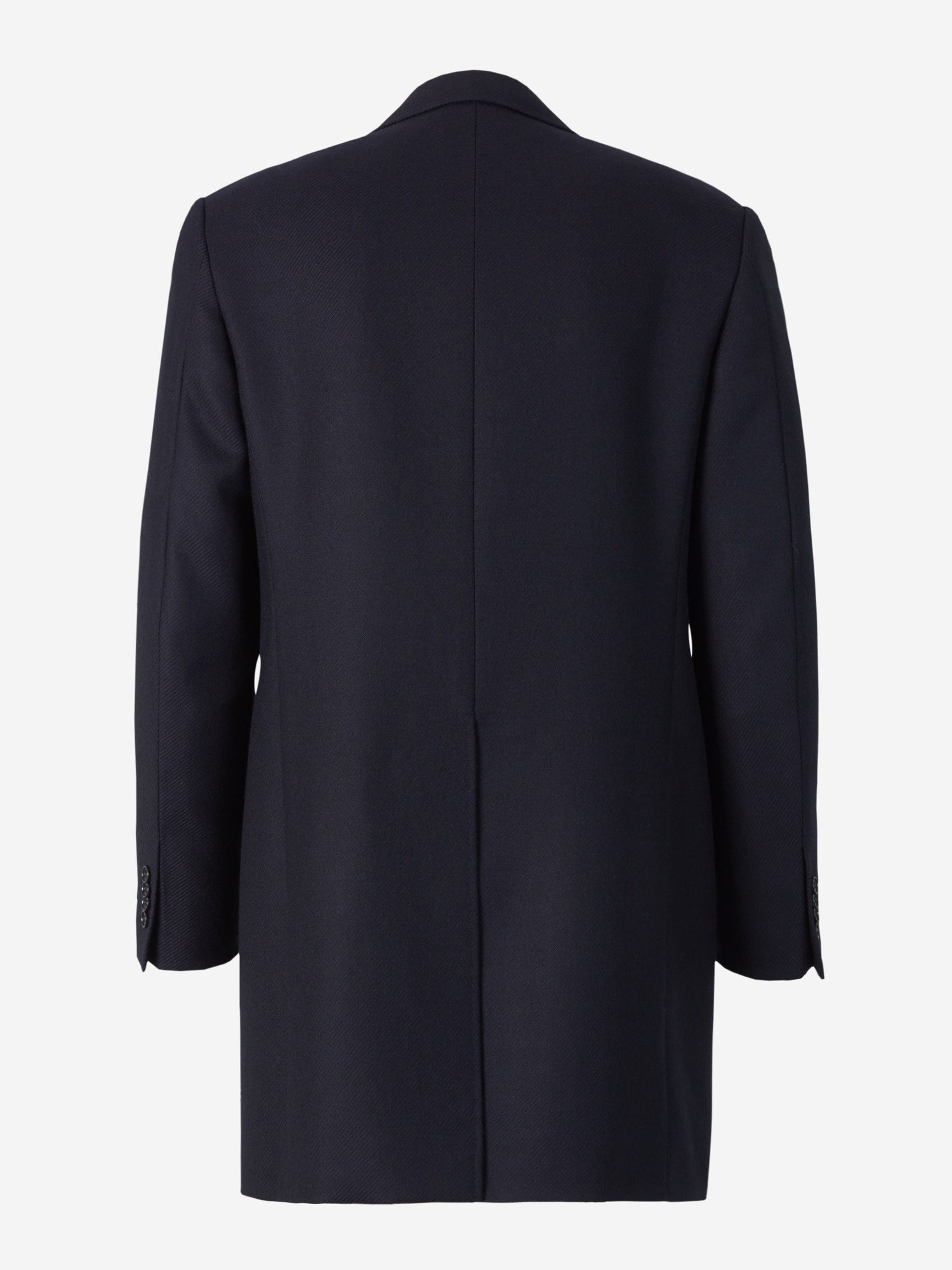 Canali Hombre Barcelona Abrigo Espiga Lana color Azul Noche sku 341-000493 01 - Foto 2