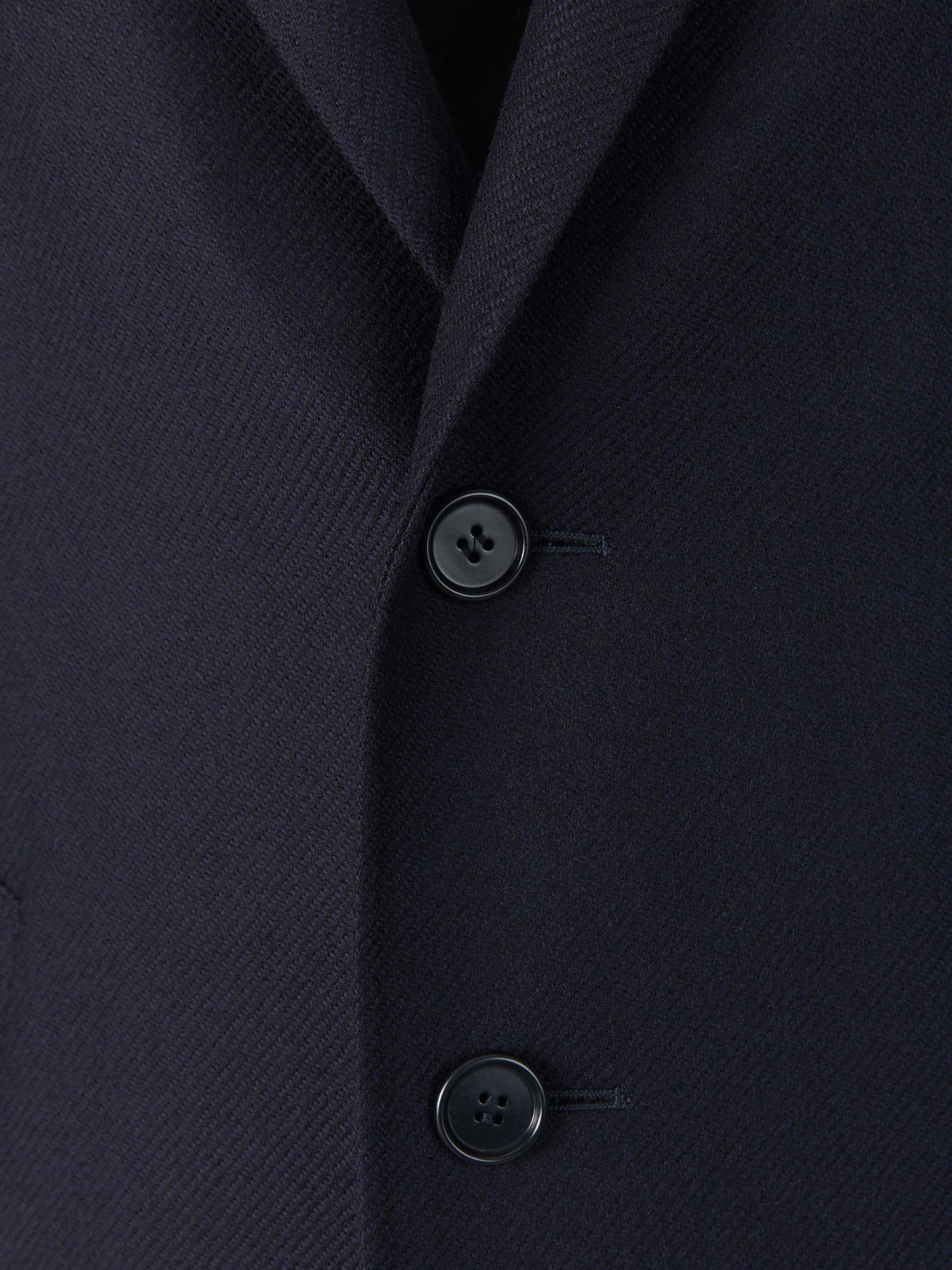 Canali Hombre Barcelona Abrigo Espiga Lana color Azul Noche sku 341-000493 01 - Foto 4