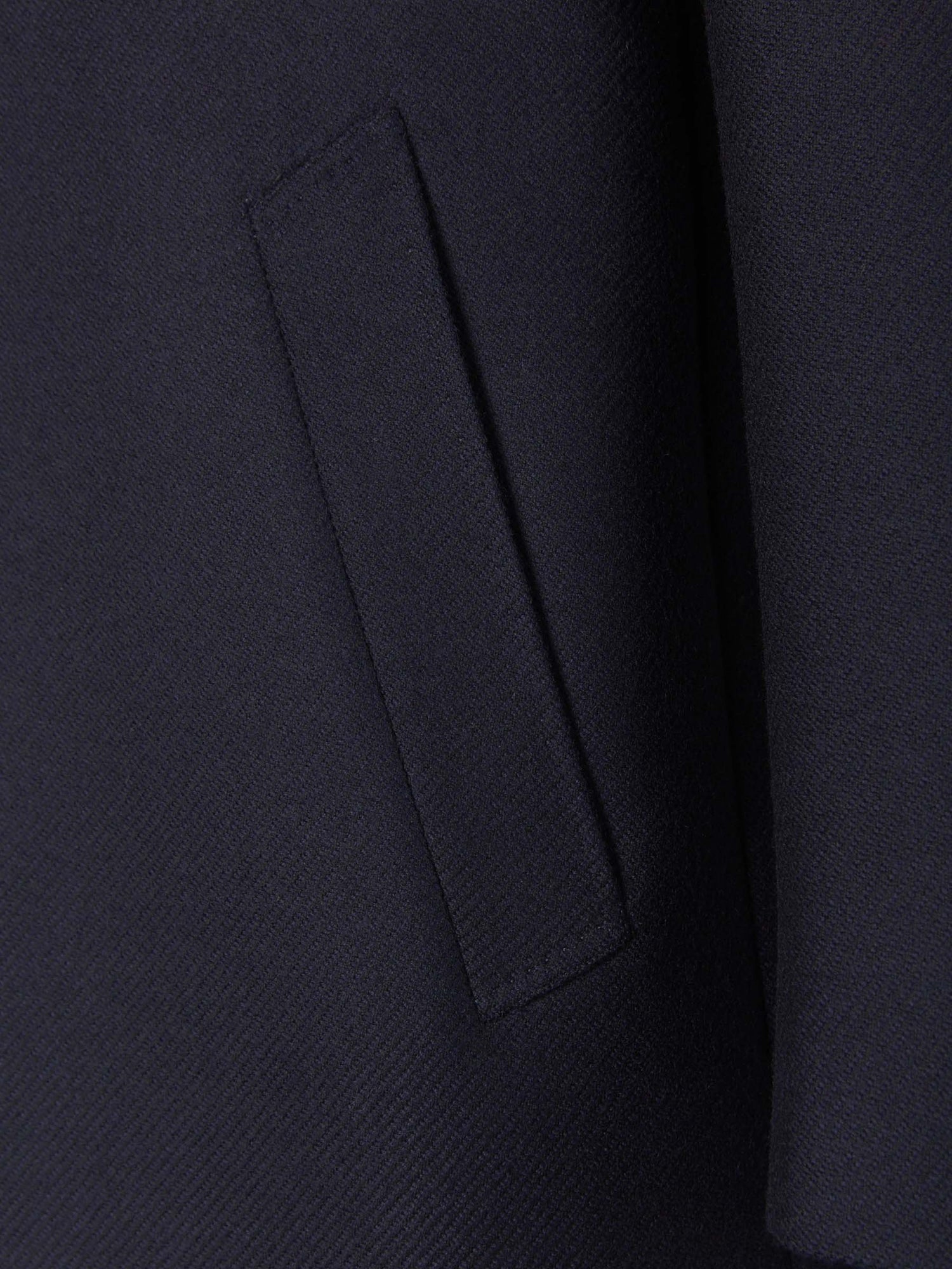 Canali Hombre Barcelona Abrigo Espiga Lana color Azul Noche sku 341-000493 01 - Foto 5