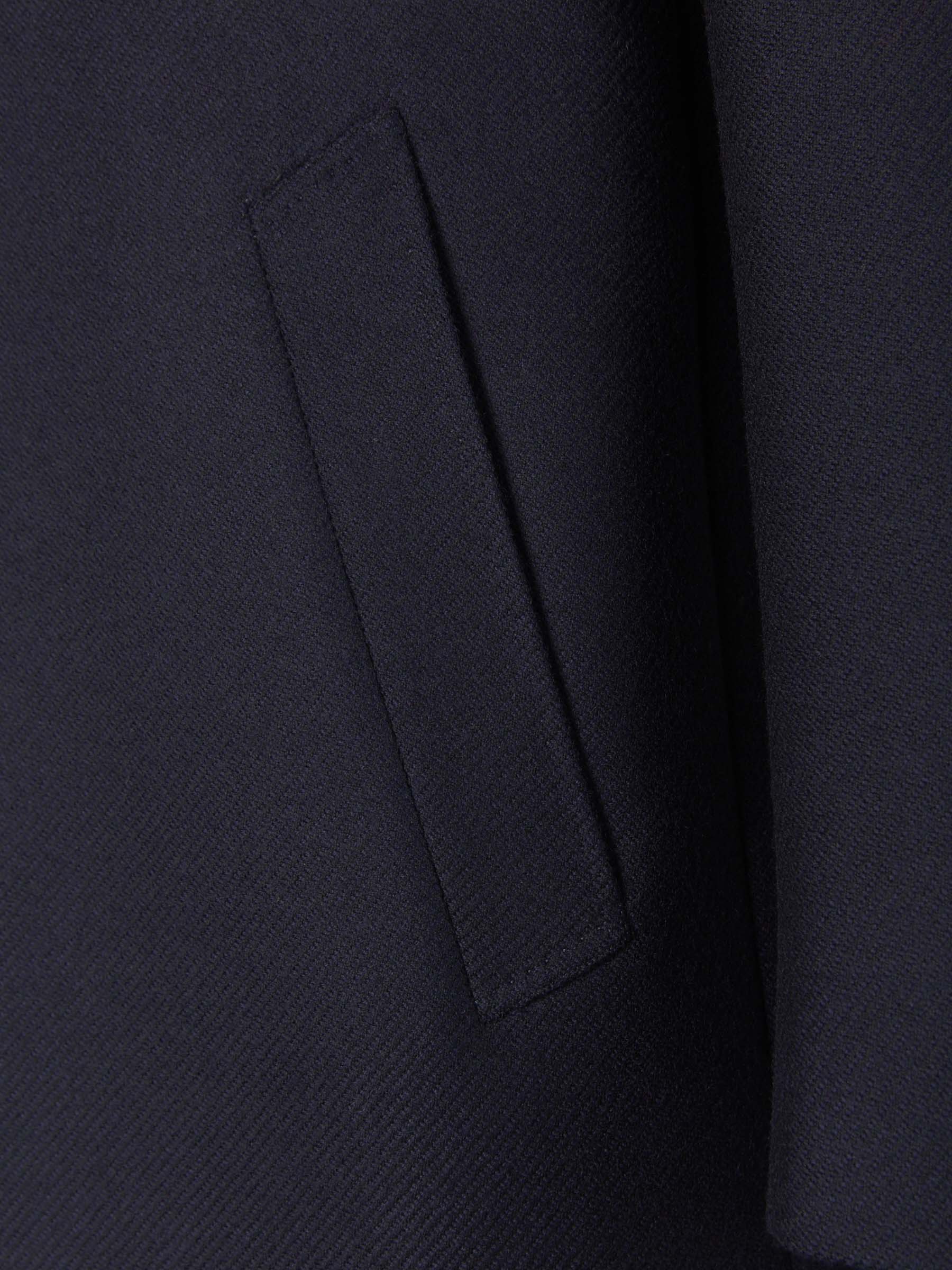 Canali Hombre Barcelona Abrigo Espiga Lana color Azul Noche sku 341-000493 01 - Foto 5