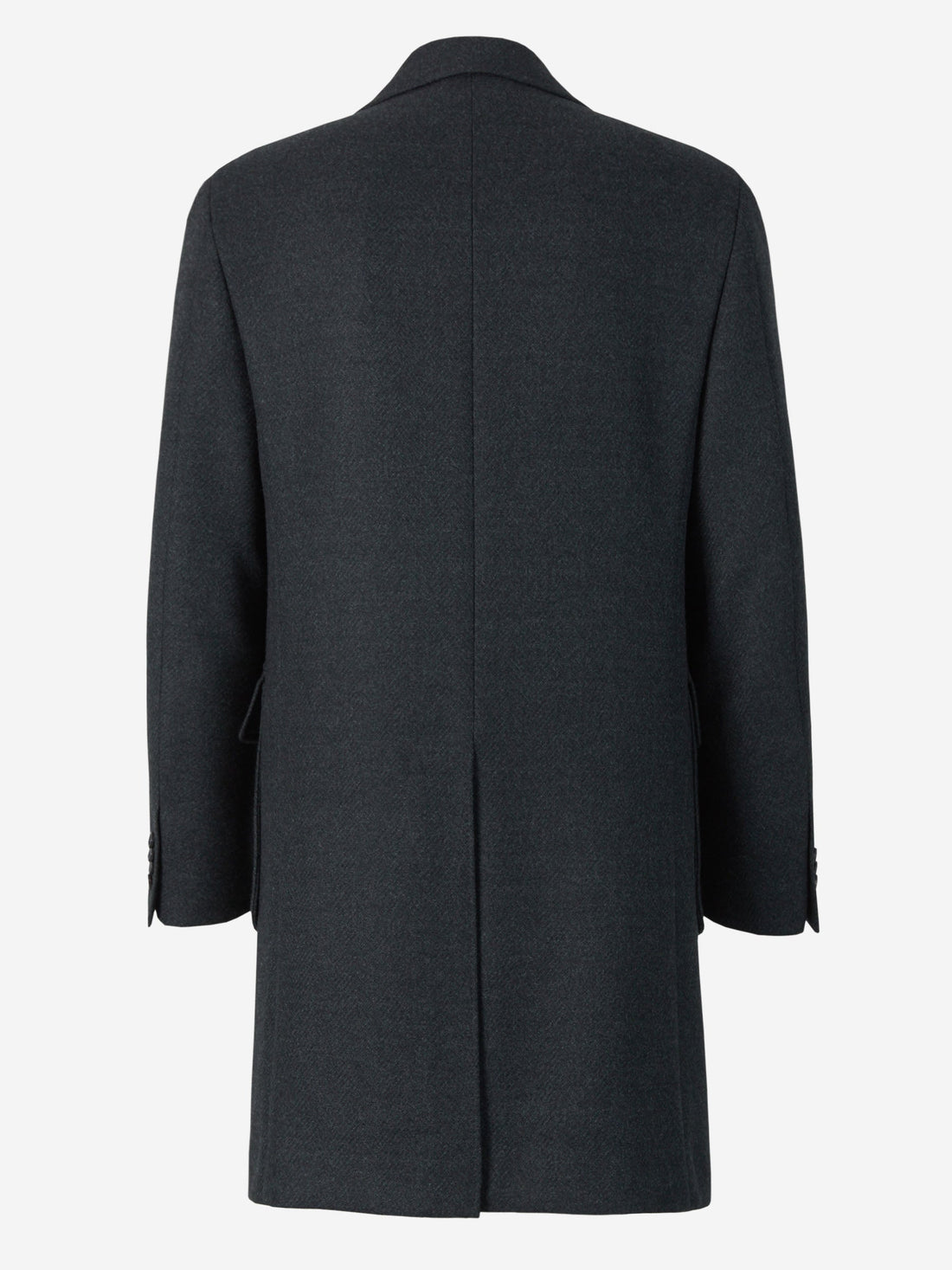 Outlet online Canali Hombre Abrigo Kei Espiga Lana color Verde Oscuro sku 341-000494 01 - Foto 2
