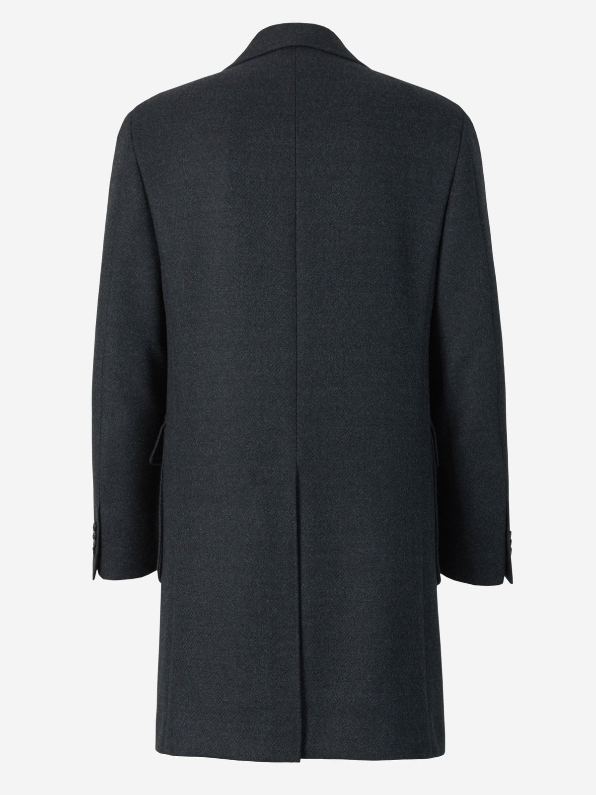 Outlet online Canali Hombre Abrigo Kei Espiga Lana color Verde Oscuro sku 341-000494 01 - Foto 2