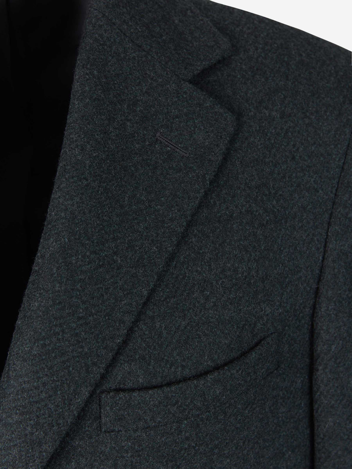 Outlet online Canali Hombre Abrigo Kei Espiga Lana color Verde Oscuro sku 341-000494 01 - Foto 3