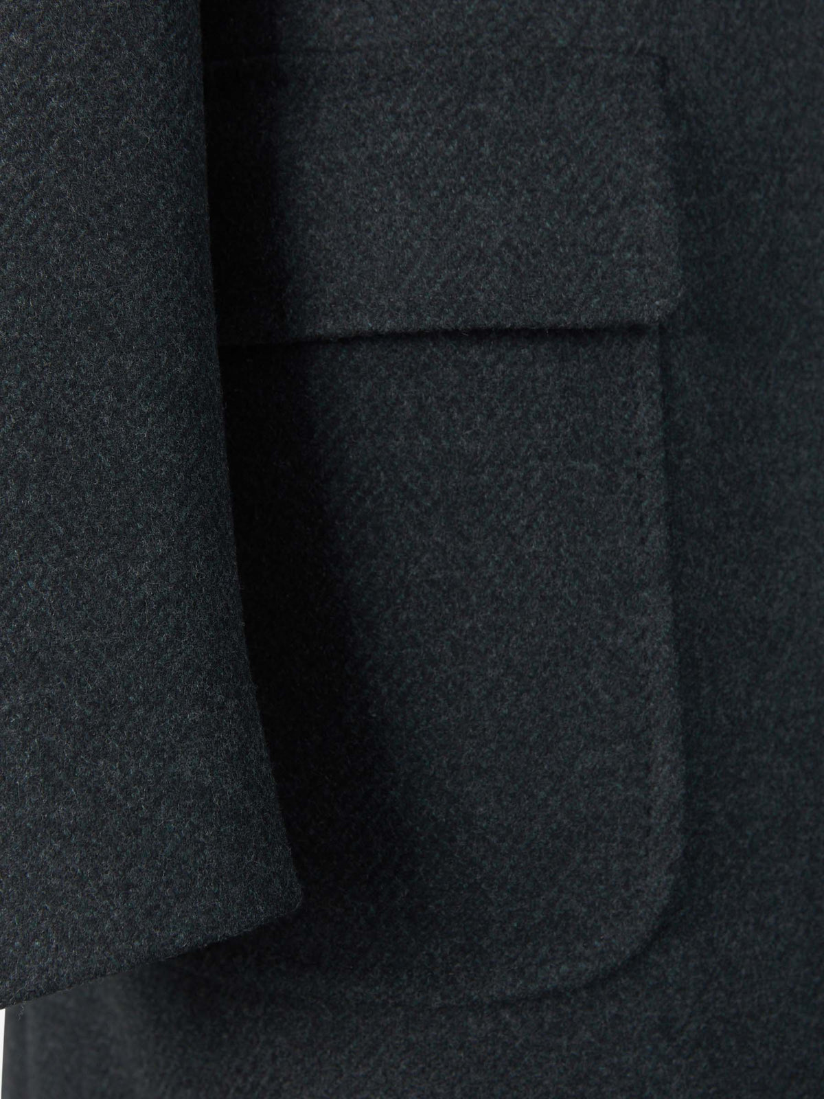 Outlet online Canali Hombre Abrigo Kei Espiga Lana color Verde Oscuro sku 341-000494 01 - Foto 4