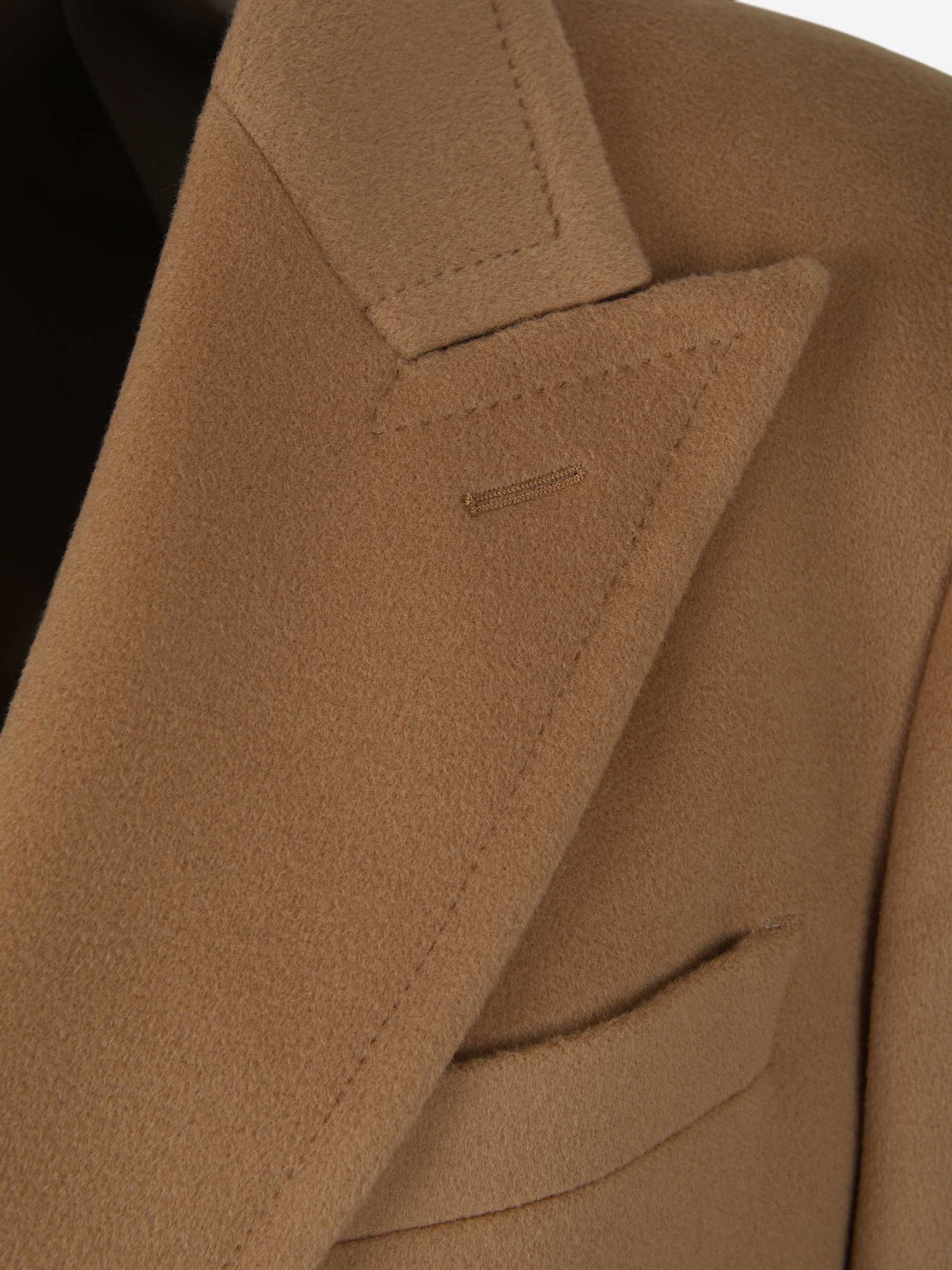 Outlet online Scabal Hombre Abrigo Solapas Lana color Caramelo sku 341-000497 01 - Foto 3